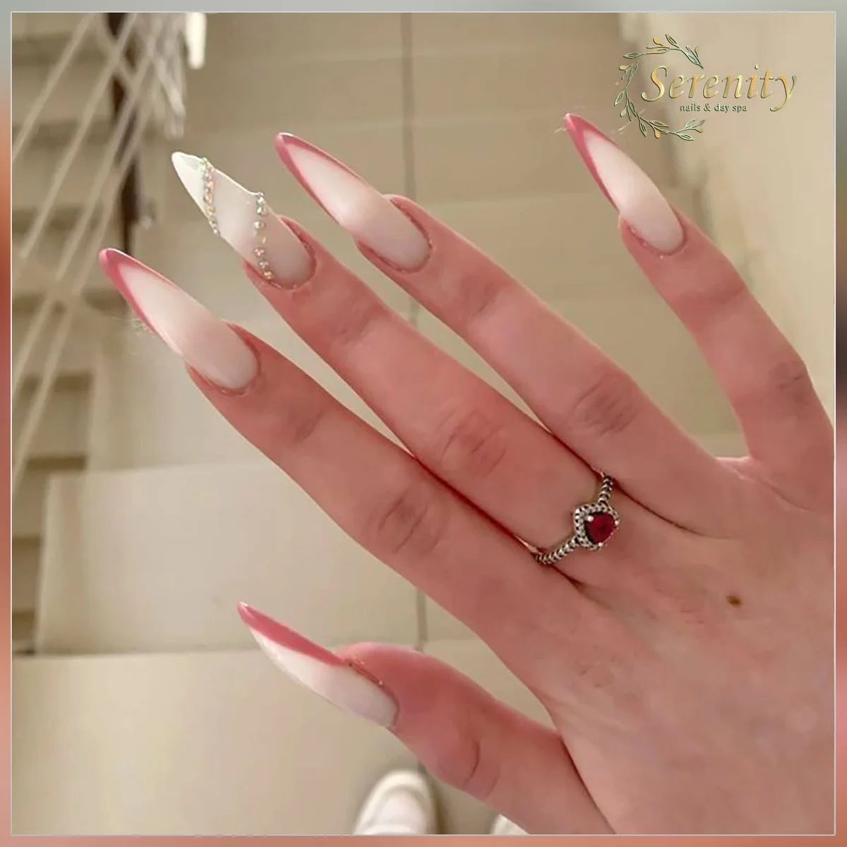 Softly polished nails in a warm neutral tone